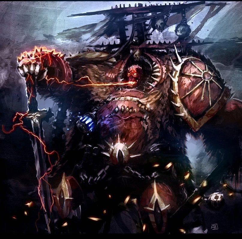 Арт Warhammer 40K Chaos chaos Lord