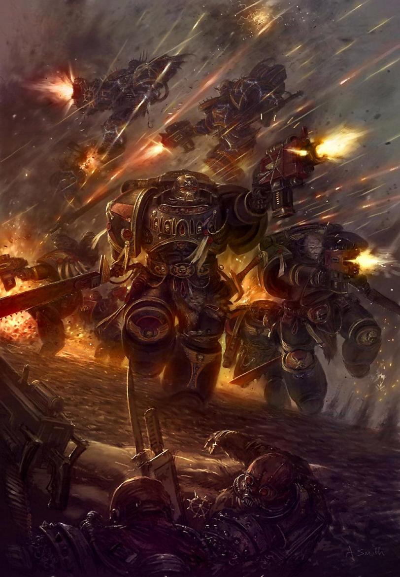 Арт Warhammer 40K Chaos Империя пафос и превозмогание