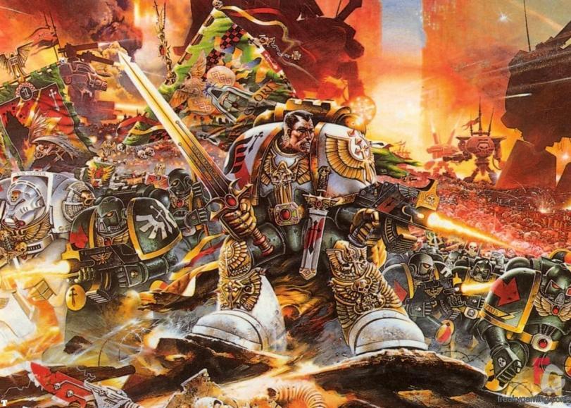 Арт Warhammer 40K пафос и превозмогание Империя