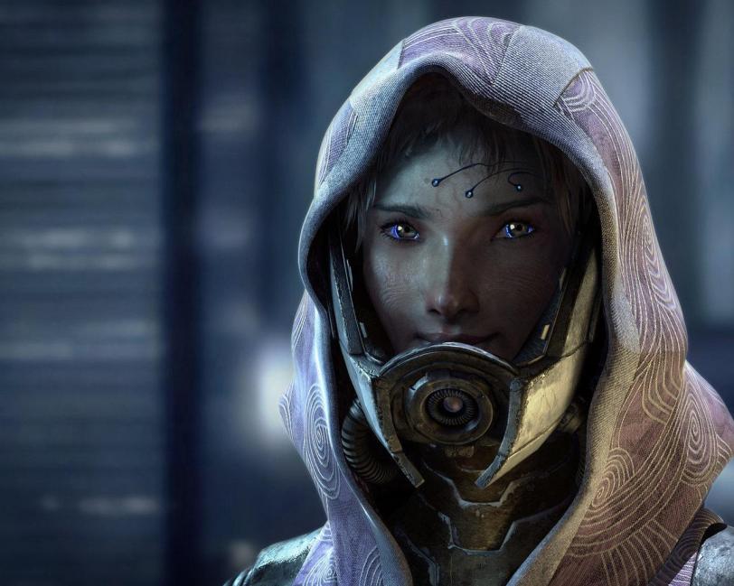 Арт Красивые картинки концептарт Scifi Mass Effect Tali