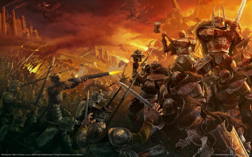 Арт пафос и превозмогание Хаос битва Warhammer FB Империя