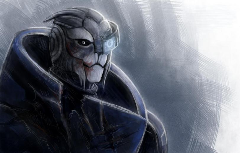 Красивые картинки Арт Sci-fi Mass Effect Garrus Turian
