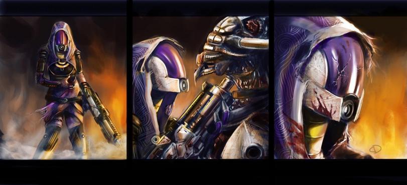 Красивые картинки Арт Sci-fi Mass Effect Tali