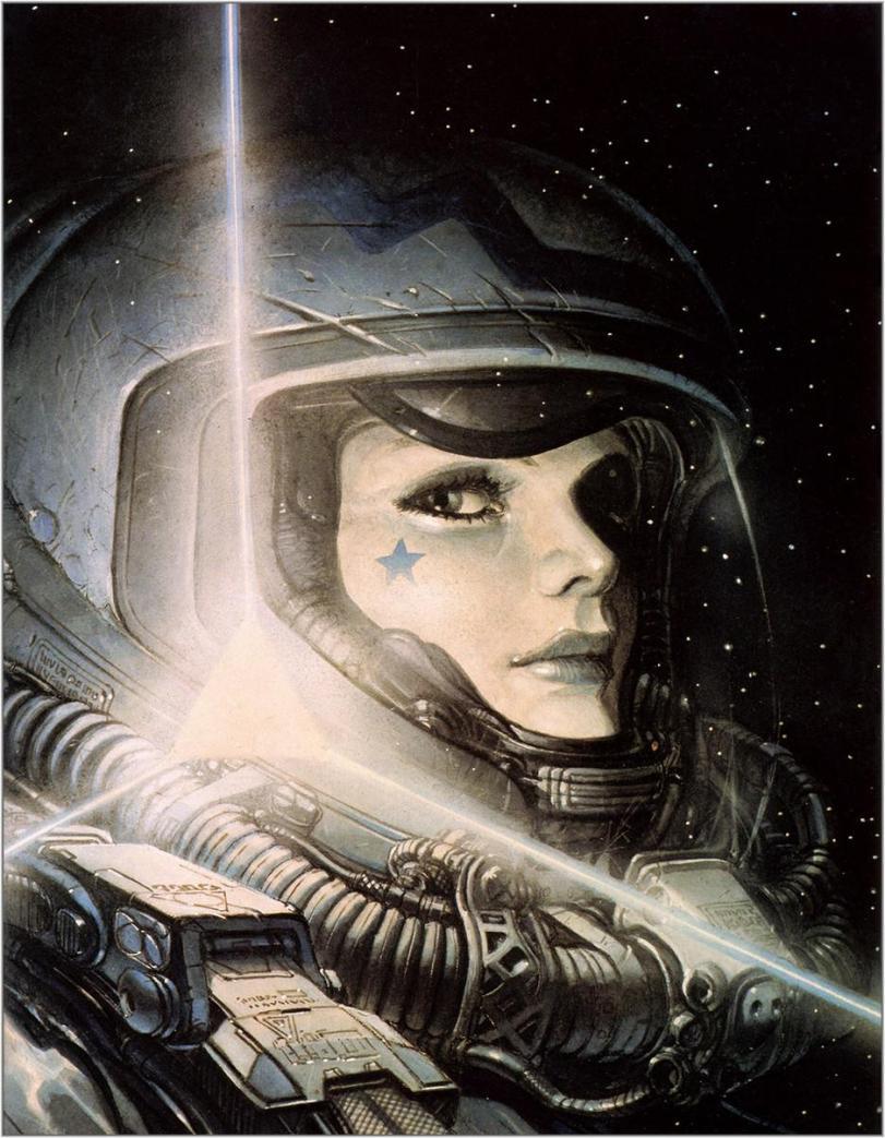 Красивые картинки Арт Sci-fi Космос Девушка