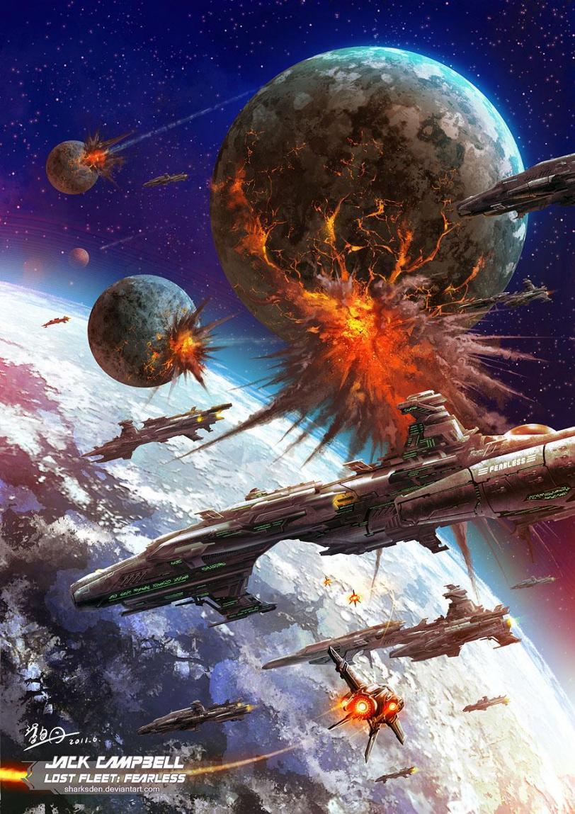 Красивые картинки Арт Sci-fi Космос битва