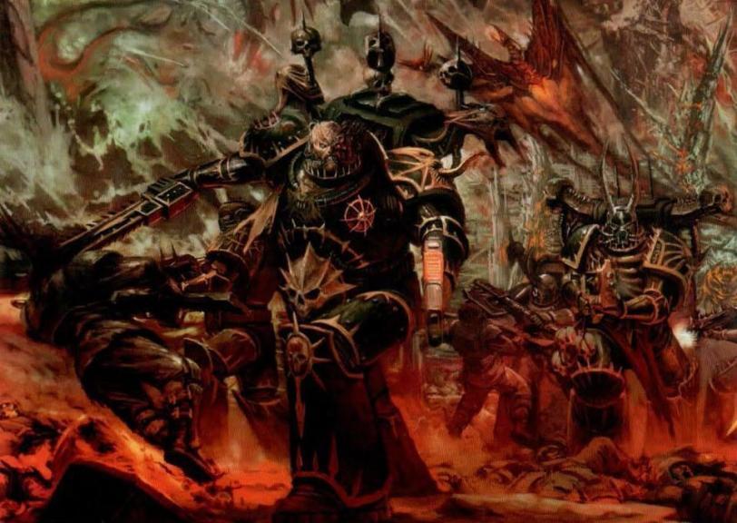 Красивые картинки Арт Warhammer 40K Chaos пафос и превозмогание Хаос