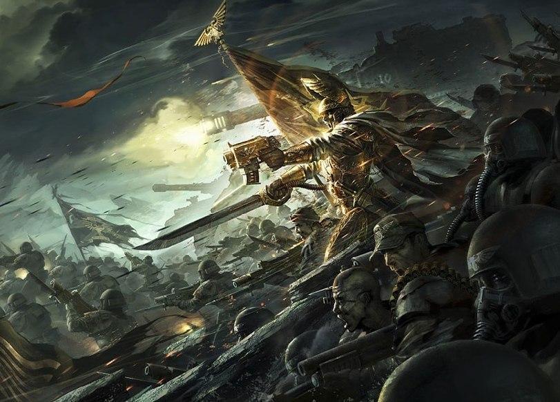 Красивые картинки Арт Warhammer 40K пафос и превозмогание