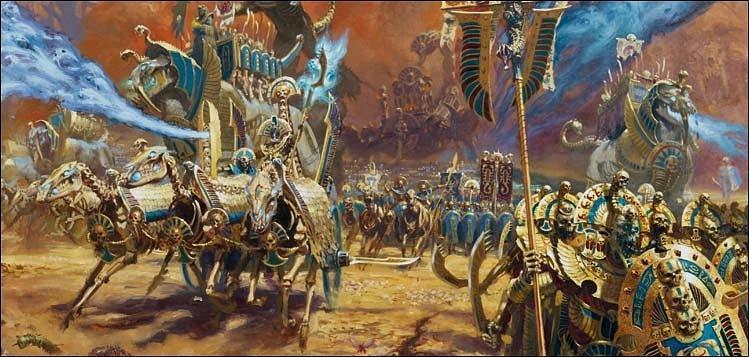 Красивые картинки Арт Warhammer Fantasy Tomb Kings Колесницы