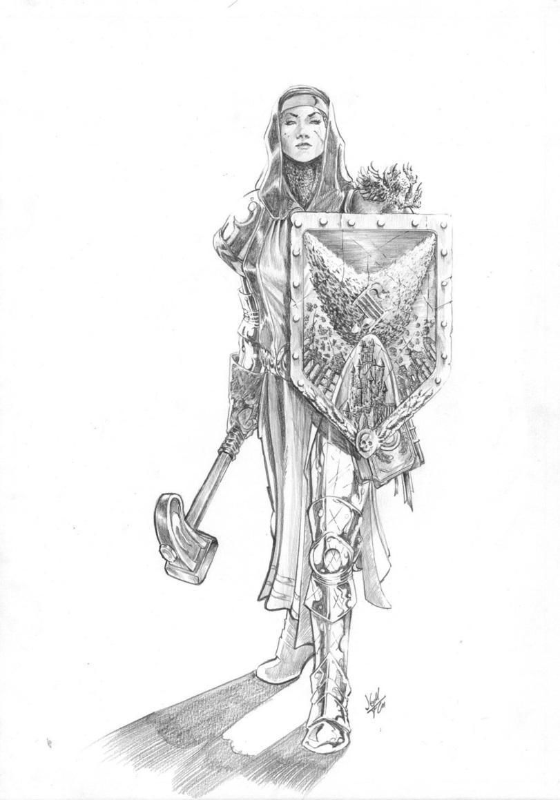 Красивые картинки Арт Девушка Warhammer Fantasy Sisters of Sigmar