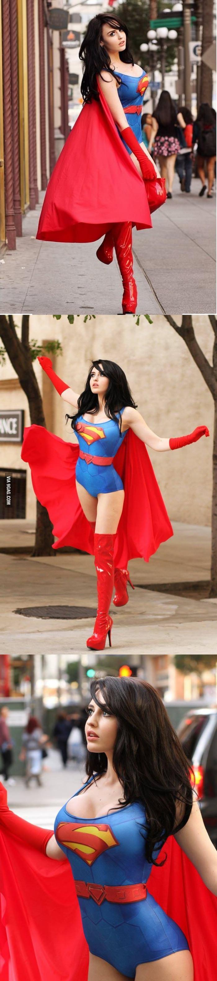 Красивые картинки Фото Девушка косплей Supergirl